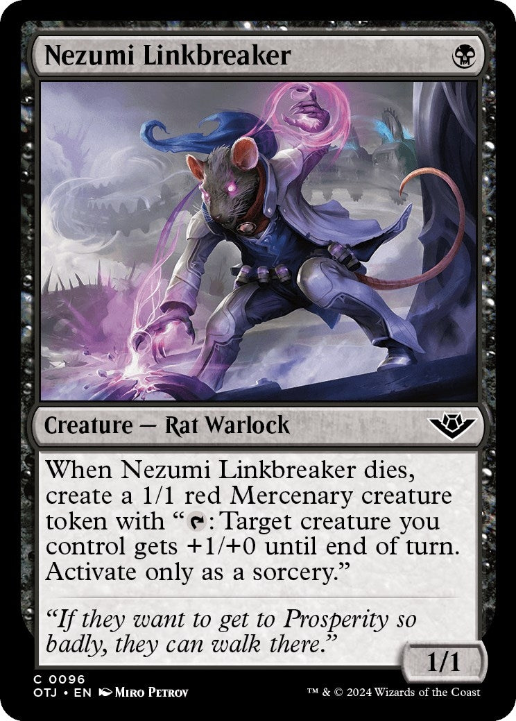 Nezumi Linkbreaker (96) [OTJ] - MTG Single