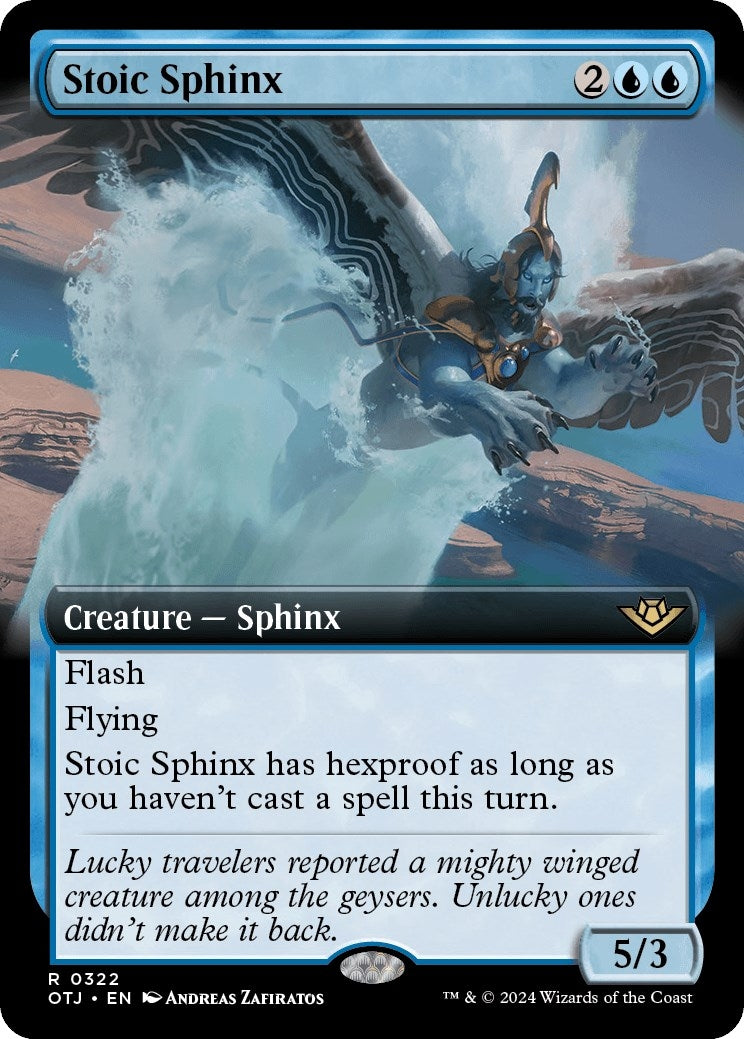 Stoic Sphinx (Extended Art) (322) [OTJ] - MTG Single