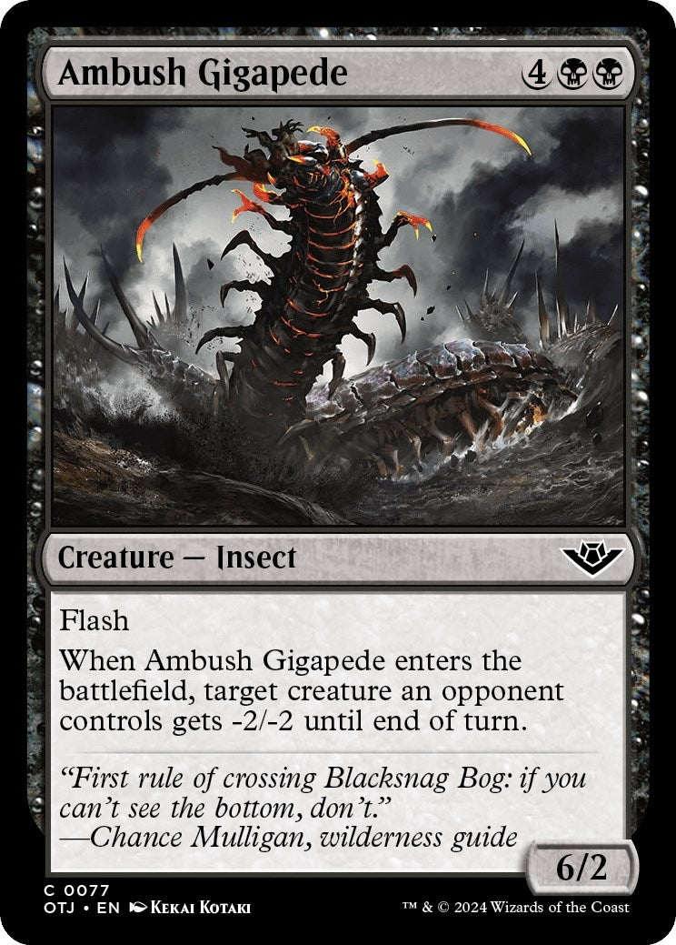 Ambush Gigapede (77) [OTJ] - MTG Single