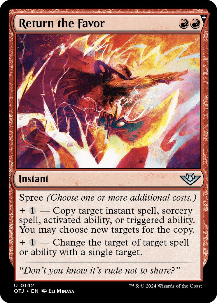 Return the Favor (142) [OTJ] - MTG Single