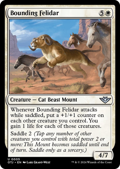 Bounding Felidar (5) [Outlaws of Thunder Junction]