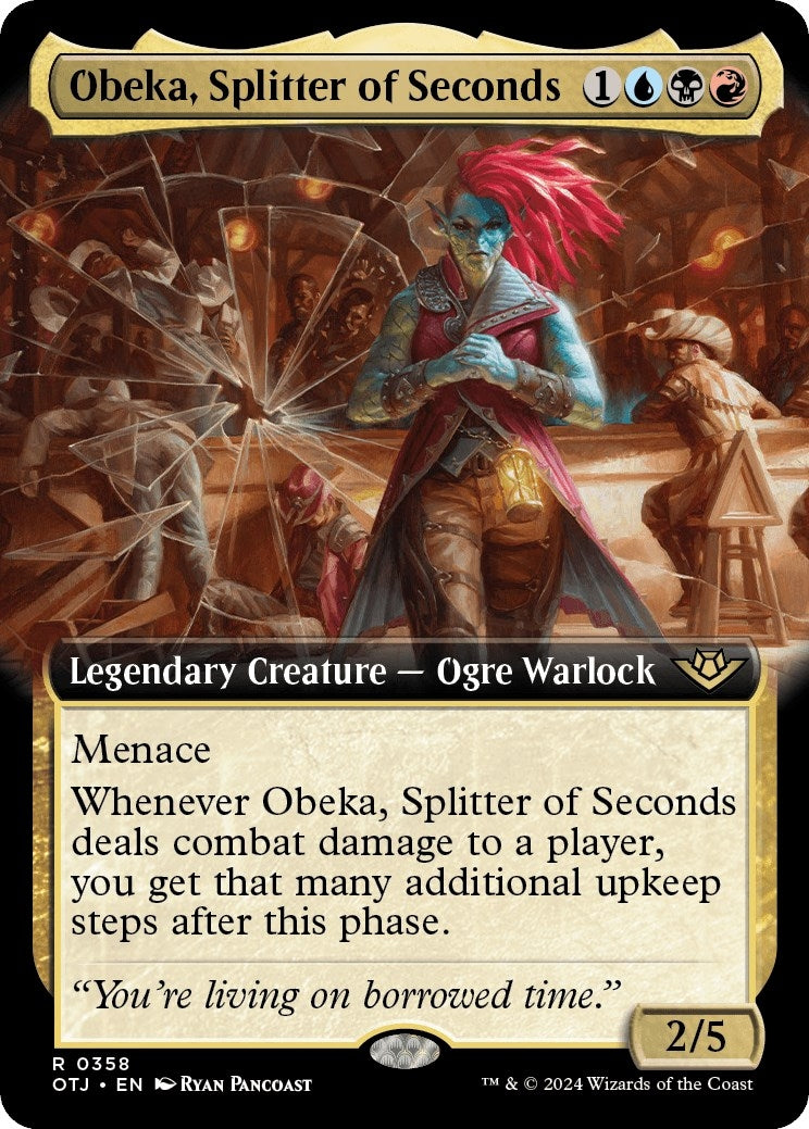 Obeka Splitter of Seconds (Extended Art) (358) [OTJ] - MTG Single