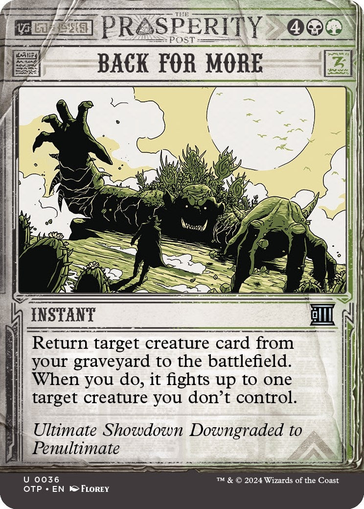 Back for More (36) [OTP] - MTG Single