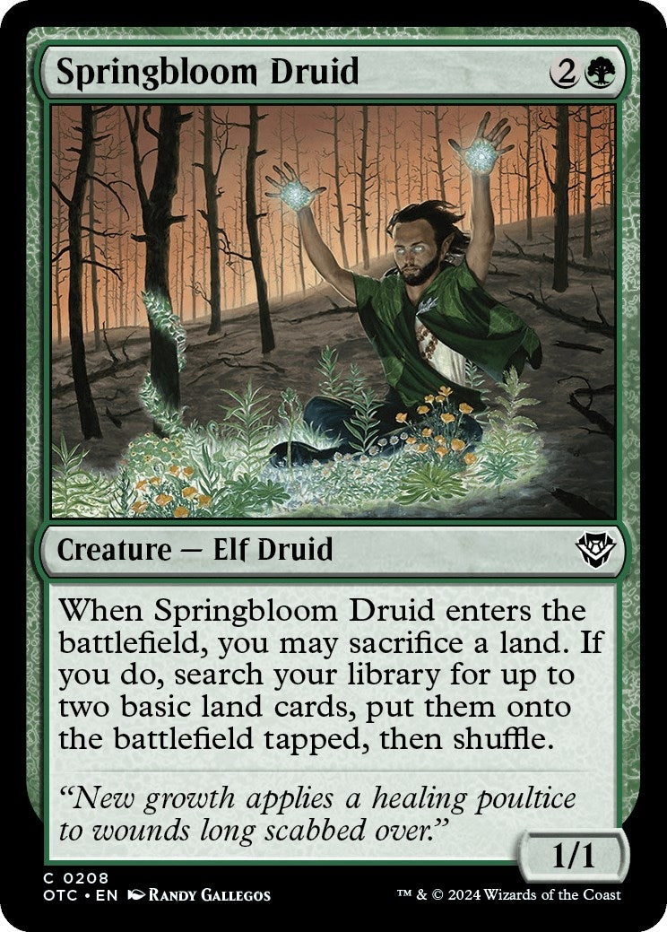 Springbloom Druid (208) [OTC] - MTG Single