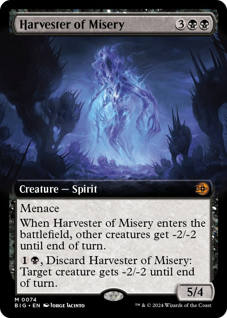 Harvester of Misery (Extended Art) (74) [BIG] - MTG Single
