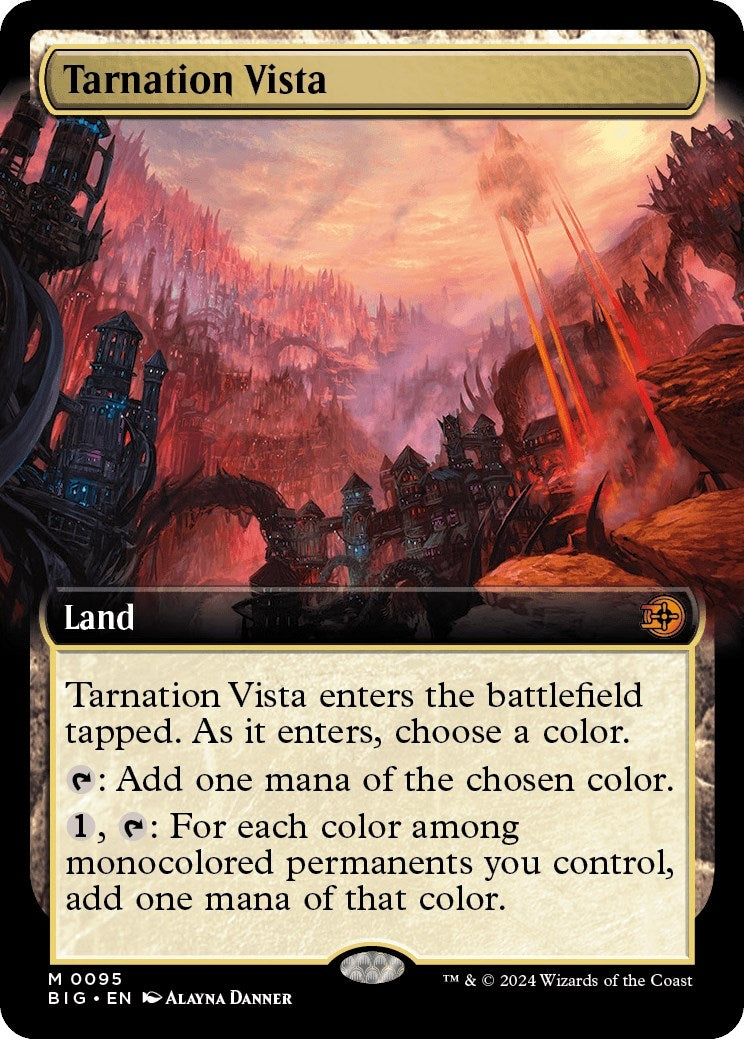 Tarnation Vista (Extended Art) (95) [BIG] - MTG Single