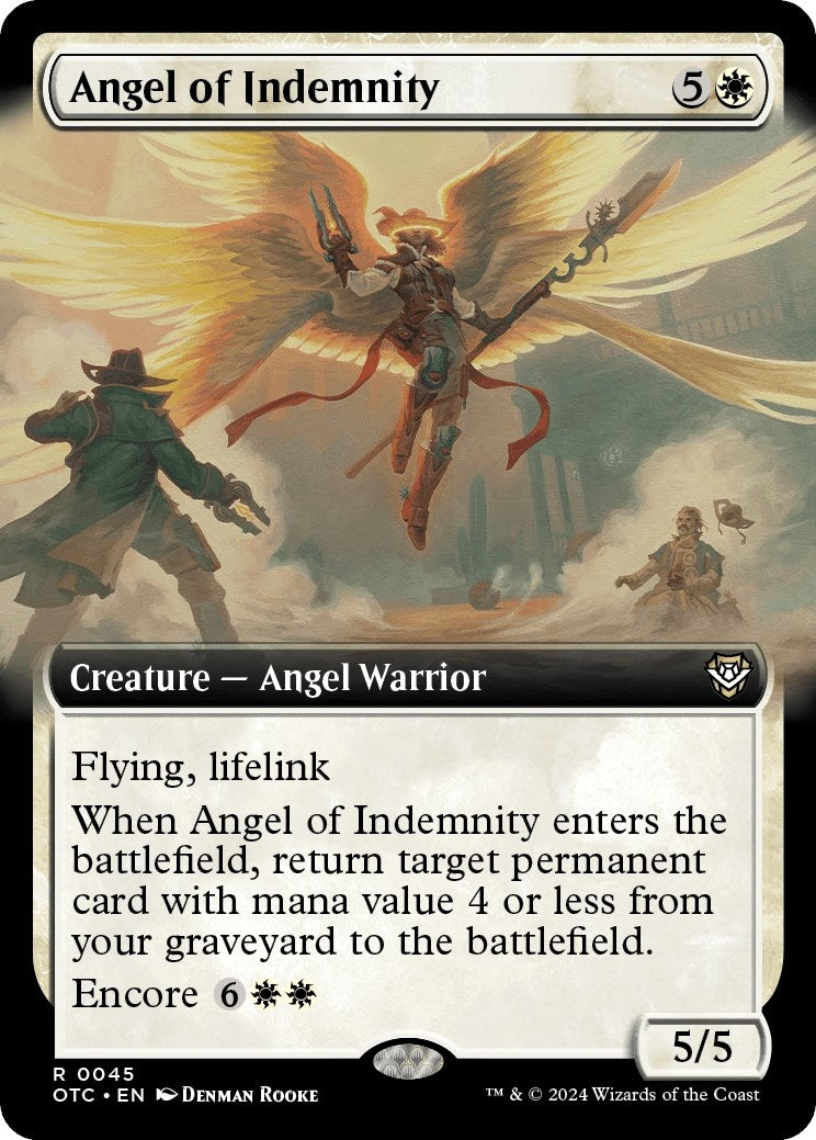 Angel of Indemnity (Extended Art) (45) [OTC] - MTG Single