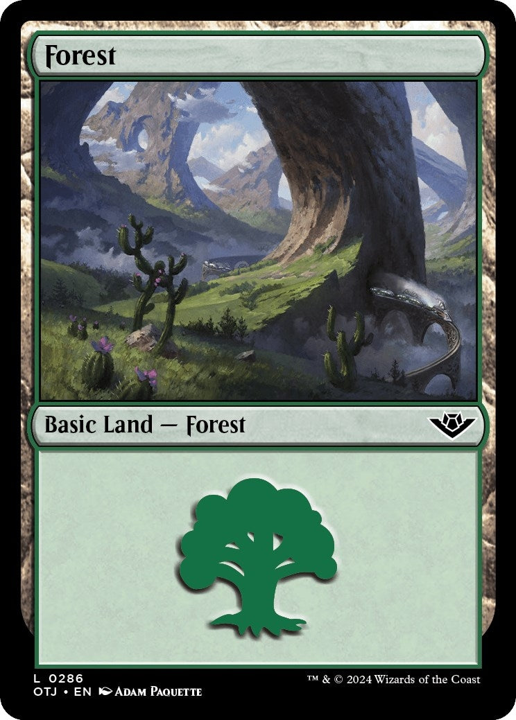 Forest (0286) (286) [OTJ] - MTG Single