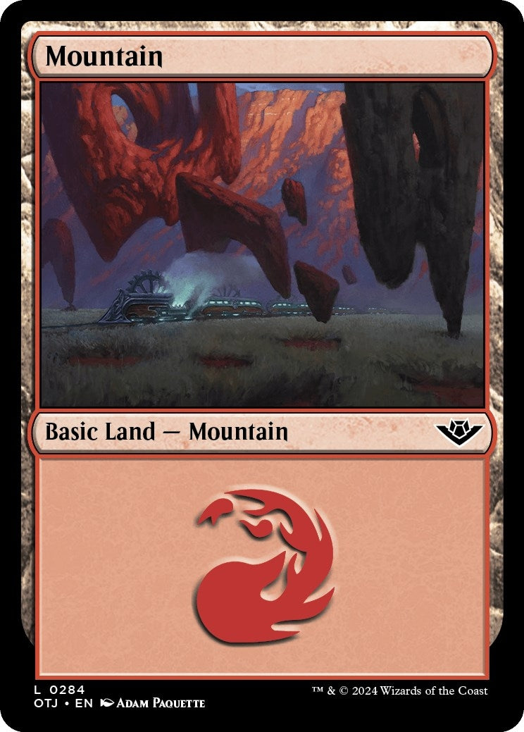 Mountain (0284) (284) [OTJ] - MTG Single