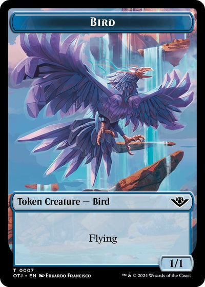Bird // Plot Double-Sided Token (7 // 20) [Outlaws of Thunder Junction]
