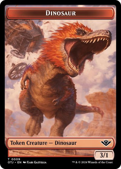 Dinosaur Token (9) [Outlaws of Thunder Junction]