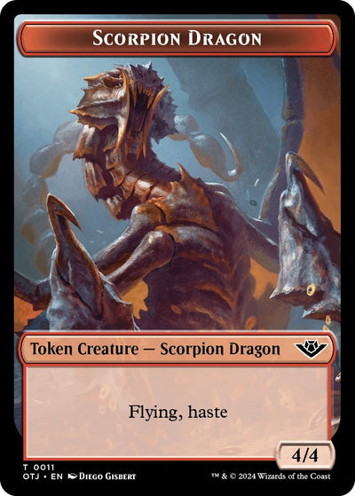 Scorpion Dragon Token (11) [Outlaws of Thunder Junction]