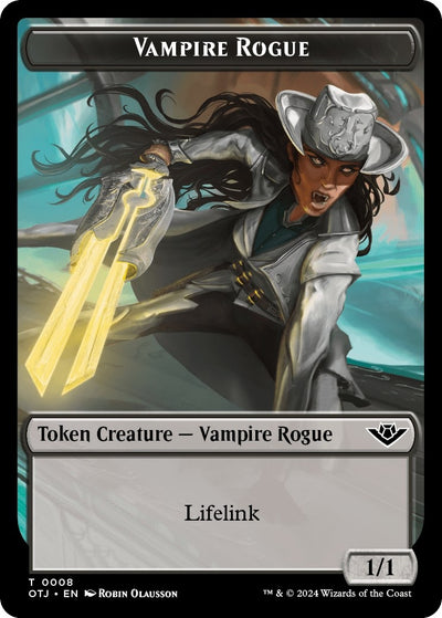 Vampire Rogue Token (8) [Outlaws of Thunder Junction]