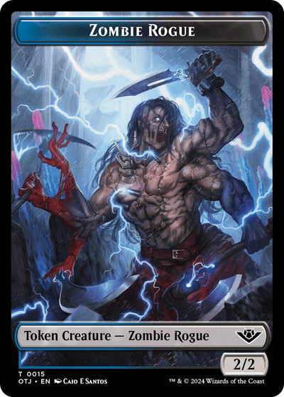 Zombie Rogue // Plot Double-Sided Token (15 // 20) [Outlaws of Thunder Junction]