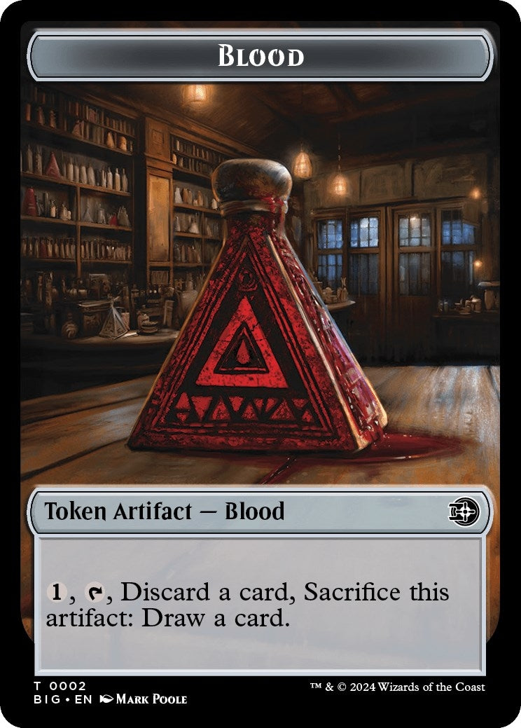 Blood // Plot Double-Sided Token (0) [BIG] - MTG Single