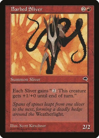 Barbed Sliver (163) [TMP] - MTG Single