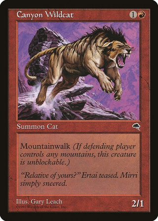 Canyon Wildcat (167) [TMP] - MTG Single
