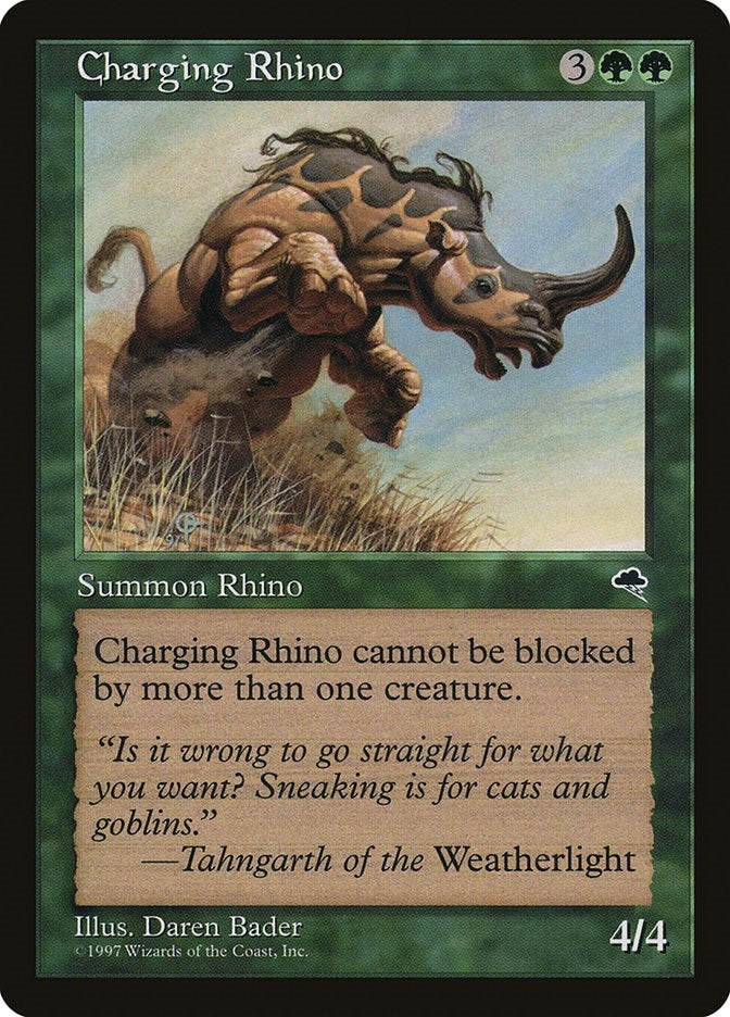 Charging Rhino (218) [TMP] - MTG Single