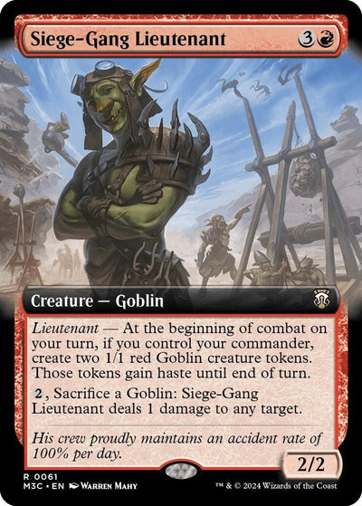 Siege-Gang Lieutenant (Extended Art) (61) [M3C]
