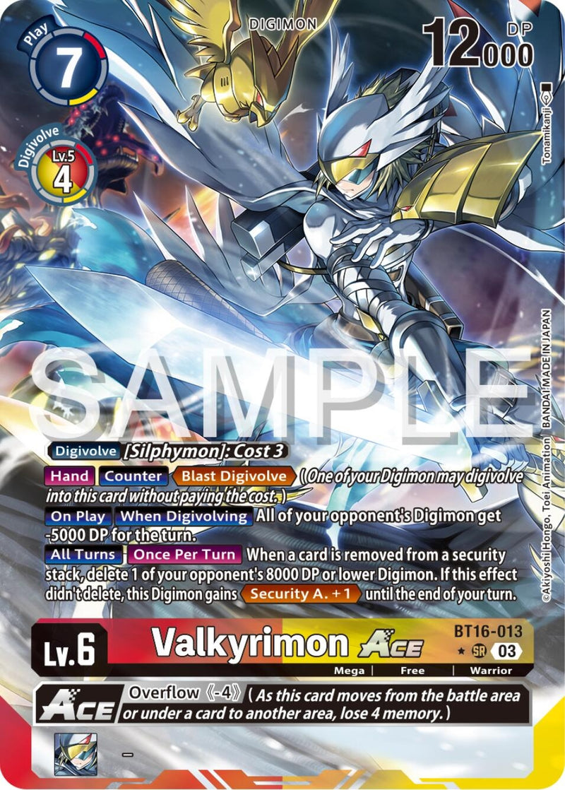 Valkyrimon ACE (Alternate Art) (16013) [BT16] - Digimon Card Game Single