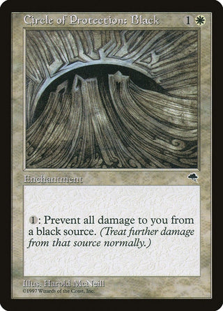 Circle of Protection: Black (8) [TMP] - MTG Single