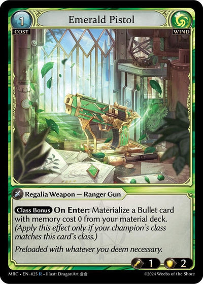 Emerald Pistol (025) (Mercurial Heart)