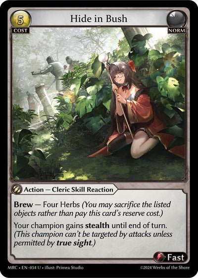 Hide in Bush (054) (Mercurial Heart)