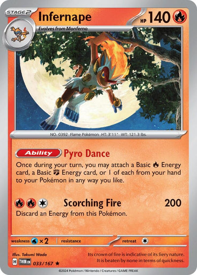 Infernape (033/167) (SV06: Twilight Masquerade)