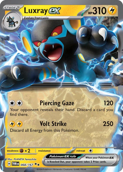 Luxray ex (068/167) (SV06: Twilight Masquerade)