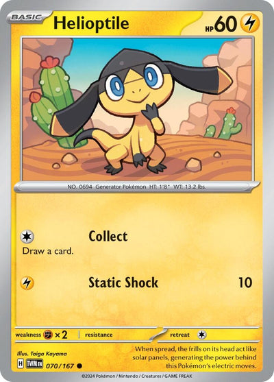 Helioptile (070/167) (SV06: Twilight Masquerade)