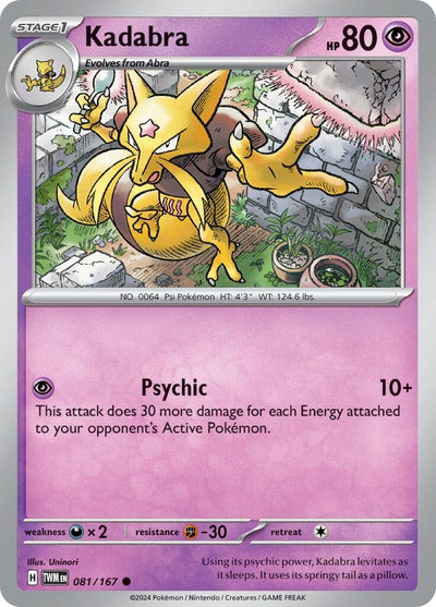 Kadabra (081/167) (SV06: Twilight Masquerade)