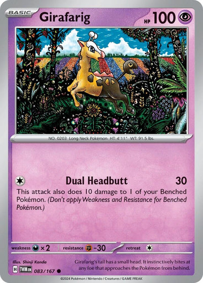 Girafarig (083/167) (SV06: Twilight Masquerade)