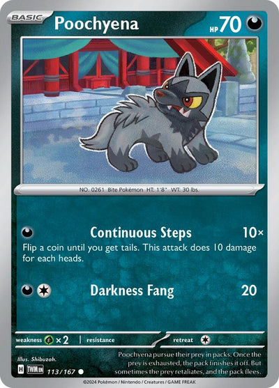 Poochyena (113/167) (SV06: Twilight Masquerade)