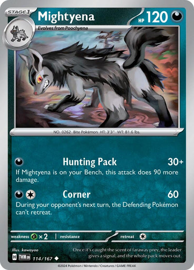 Mightyena (114/167) (SV06: Twilight Masquerade)