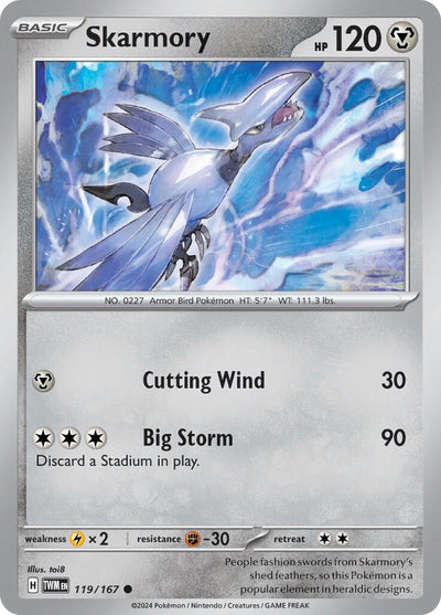 Skarmory (119/167) (SV06: Twilight Masquerade)