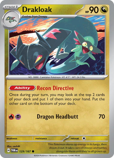 Drakloak (129/167) (SV06: Twilight Masquerade)