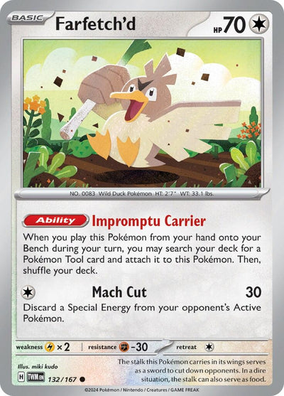 Farfetch'd (132/167) (SV06: Twilight Masquerade)
