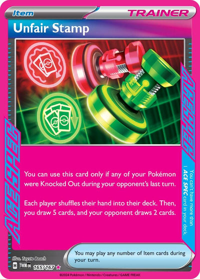 Unfair Stamp (165/167) (SV06: Twilight Masquerade)