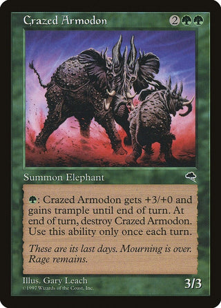 Crazed Armodon (220) [TMP] - MTG Single