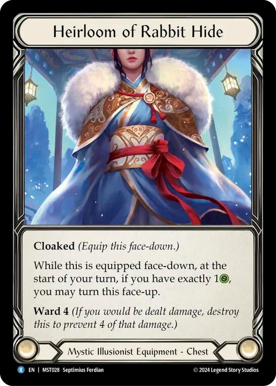 Heirloom of Rabbit Hide (28) [MST] - Flesh and Blood TCG Single