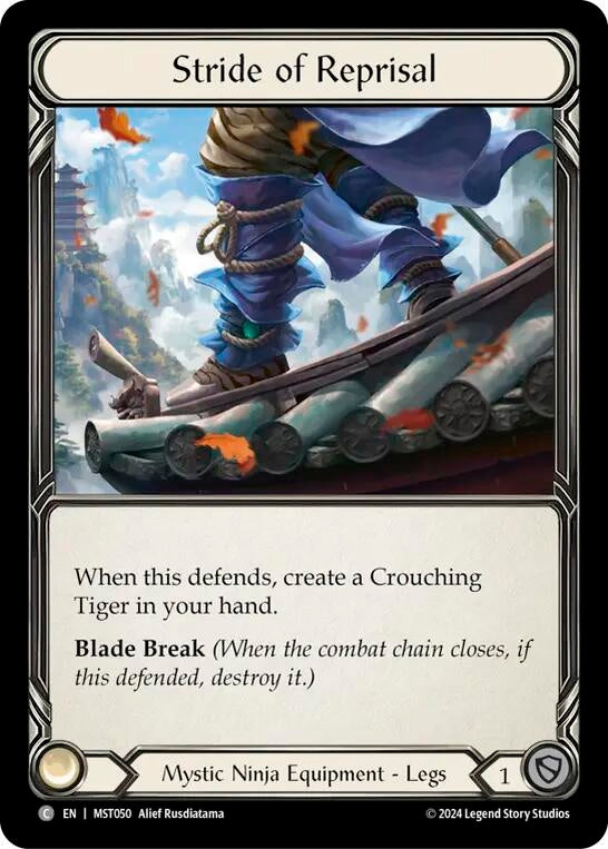 Stride of Reprisal (50) [MST] - Flesh and Blood TCG Single