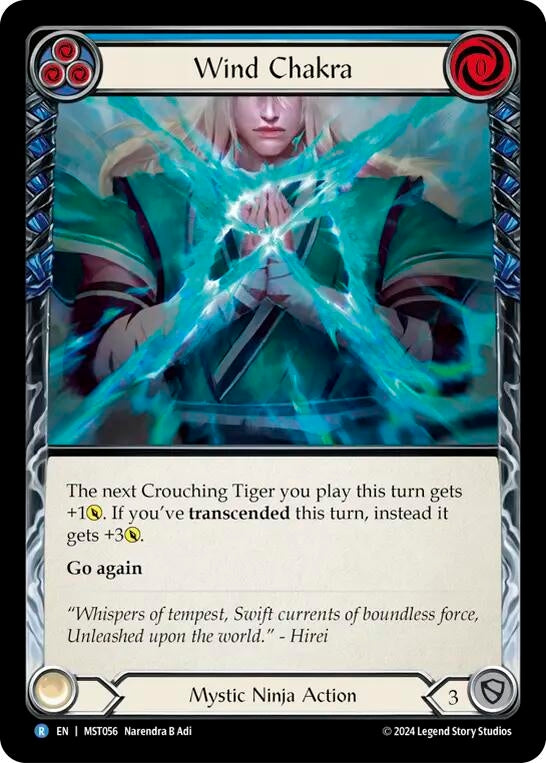Wind Chakra (Blue) (56) [MST] - Flesh and Blood TCG Single