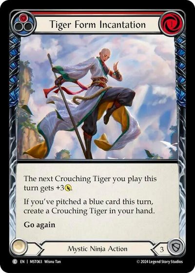Tiger Form Incantation (Red) (63) [MST]