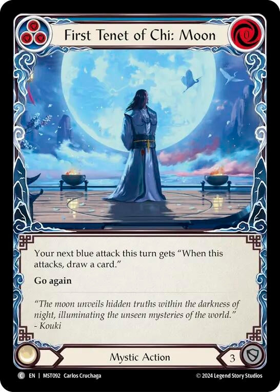 First Tenet of Chi: Moon (92) [MST] - Flesh and Blood TCG Single