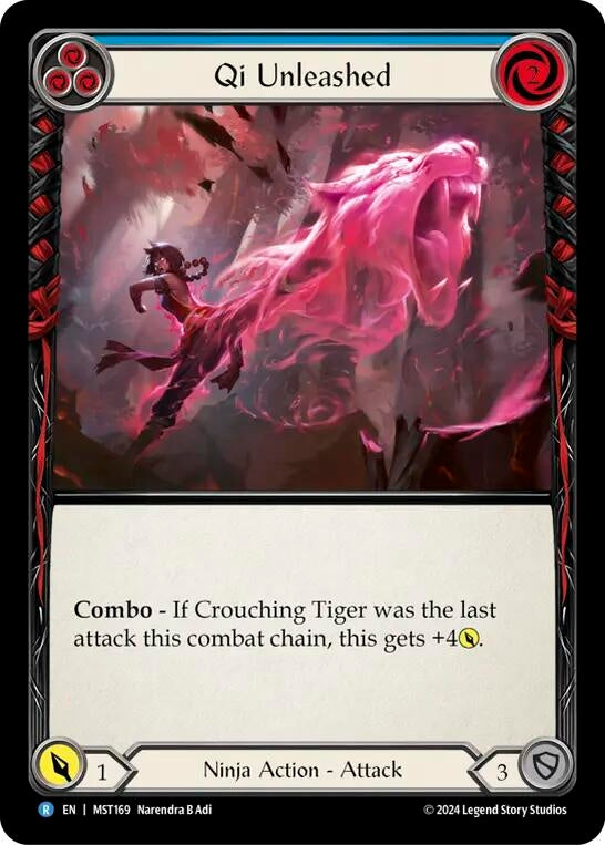 Qi Unleashed (Blue) (169) [MST] - Flesh and Blood TCG Single