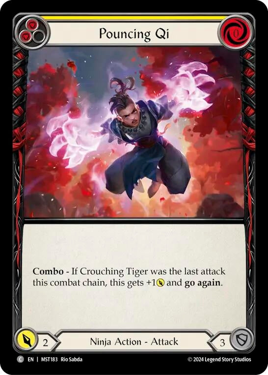 Pouncing Qi (Yellow) (183) [MST] - Flesh and Blood TCG Single