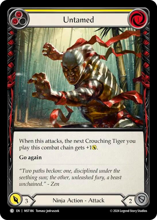 Untamed (Yellow) (186) [MST] - Flesh and Blood TCG Single