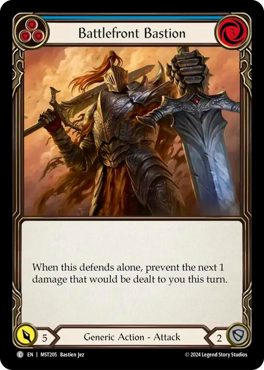Battlefront Bastion (Blue) (205) [MST] - Flesh and Blood TCG Single