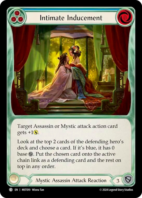 Intimate Inducement (Blue) (19) [MST] - Flesh and Blood TCG Single