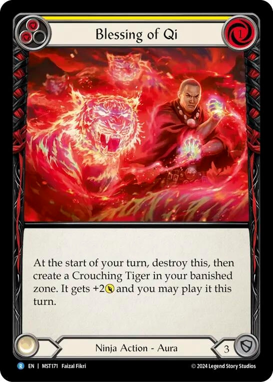 Blessing of Qi (Yellow) (171) [MST] - Flesh and Blood TCG Single